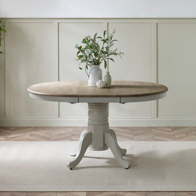 Oval Extendable Solid Wood Dining Table