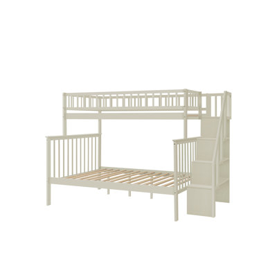 Over  Stairway Bunk Bed With Trundle,