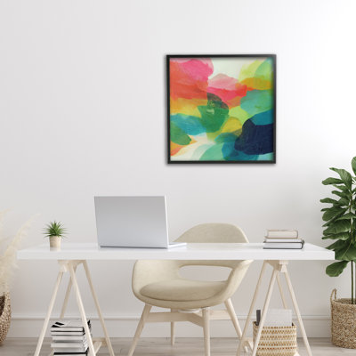 Vivid Flowing Color Field Framed Giclee, design by Chromatic Storm Studio