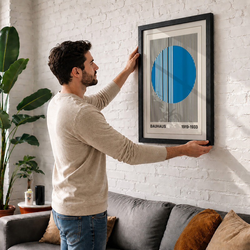 Bauhaus Geometry Geometric - Print, Unframed, A2 - 59.4 x 42.0 cm