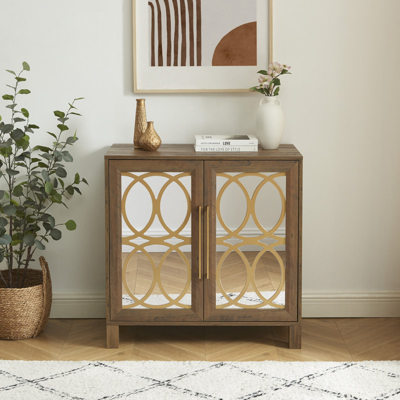 Luthur Accent Cabinet, Rustic Oak
