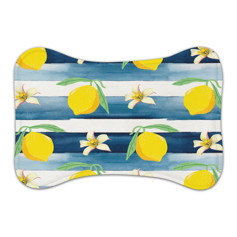Tapis d'alimentation en forme d'os 1 pièce Sweet Lemons, XL (18 po)