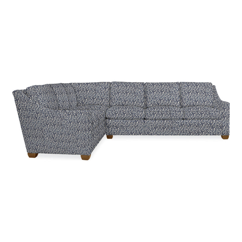 American Bungalow 2-Piece Nicholas Sectional, Hampton, Ian Pewter, No