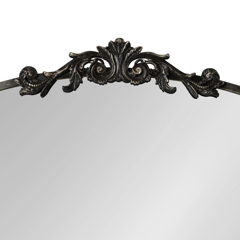 Anglo Metal Flat Mirror, Black, 30" x 28"