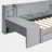 Twin Upholstered Storage Daybed With Desk, Cabinets And Drawers-1521657657
