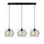 Luminaire suspendu géométrique à 3 lumières pour îlot de cuisine