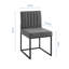 Chaise de salle à manger rembourrée en tissu Carled-956797047-1018317861-1018317865