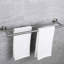 Porte-serviettes mural 5 pièces pour salle de bain - aspect nickel brossé, aluminium, style moderne, corrosion, utilisation polyvalente, nickel facile à installer 5 pièces, apparence, rouille, multifonctionnel différent-538386516