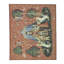 Hand-Knotted High-Quality Rust and Green Area Rug