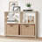 Multi-Cubby Desktop Storage Hutch, Open Compartment Desk Organizer Shelf-1854381369