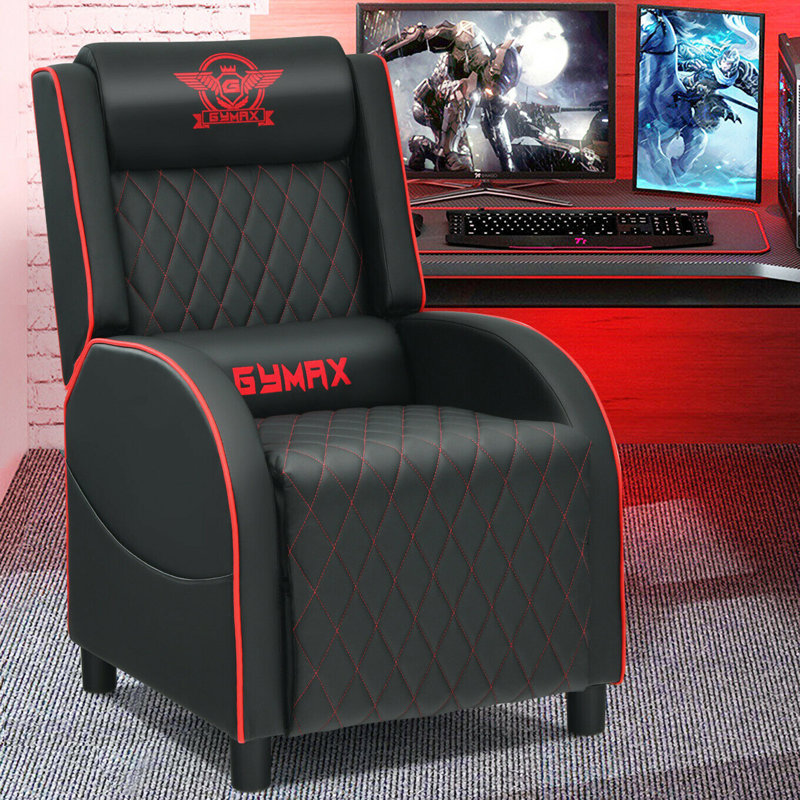 Fauteuil de massage en similicuir, Simili cuir rouge