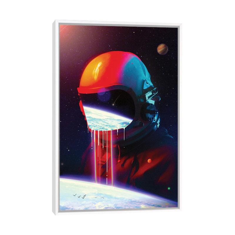 «Leak» par Nicebleed - imprimé, H 26 po x l 18 po x 1,5 po, Cadre blanc