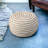 20" Cotton Blend Round Striped Pouf Ottoman-129586849