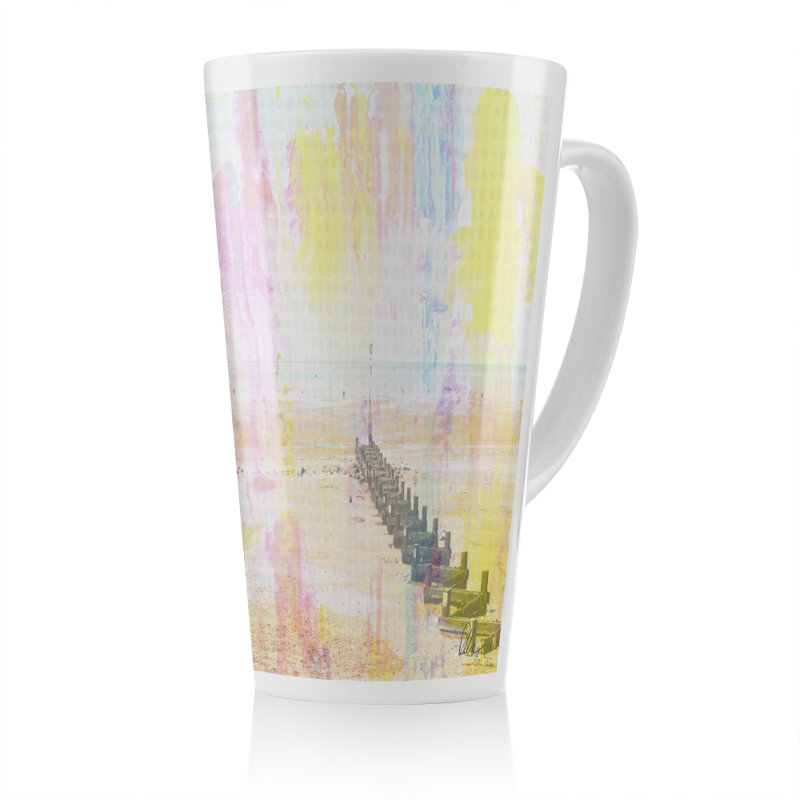 Beach Latte Mug, Yellow