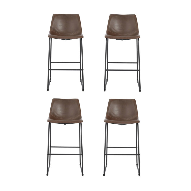 Tabouret de comptoir 26 po, Brun