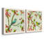 Song of Spring Blue Af après-midi, ensemble de 2 peintures sur toile encadrées-1402769259-1402769262