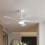 Ventilateur de plafond moderne à 5 pales de 52 po TurboBreeze avec ensemble d'éclairage à intensité variable et télécommande-122950094-122950095