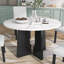 Table de salle à manger ronde avec base en croix-1963200196