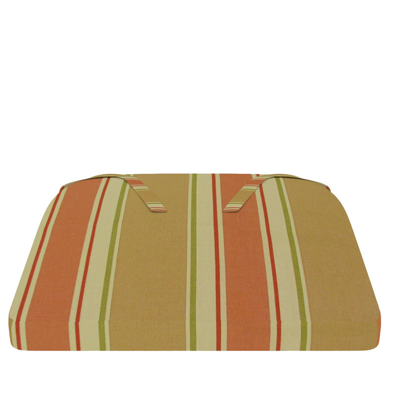 Indoor/Outdoor Dining Chair Seat Cushion, Huntington Adobe