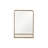 Metal Framed Wall Mirror with Shelf-1696030118