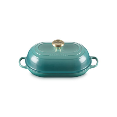 Le Creuset Signature Cast Iron Oval Bread Oven, 11.5 In., Bluer Riviera