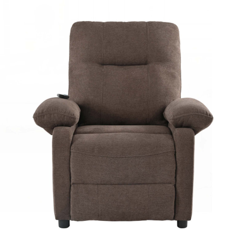 Fauteuil inclinable en tissu chenille avec massage et chauffage à 8 points, télécommande et poches de rangement latérales