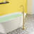 1 Handle Bathroom Freestanding Tub Filler-62061579