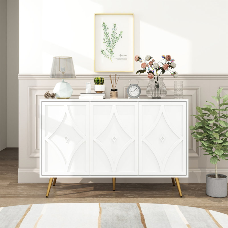 Armoire d'appoint 3 portes avec rangement