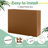 Metal Planters Box– Rectangular Large Brown Planter for Outdoor Plants and Garden Use,Sleek Planter Box with Drainage Holes ,Vegetables and Flowers-438762007-438762095