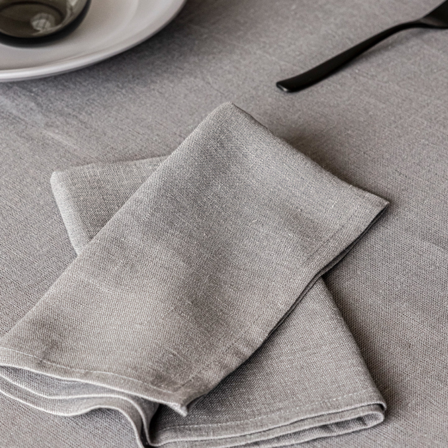 100% Linen Napkin, Gray