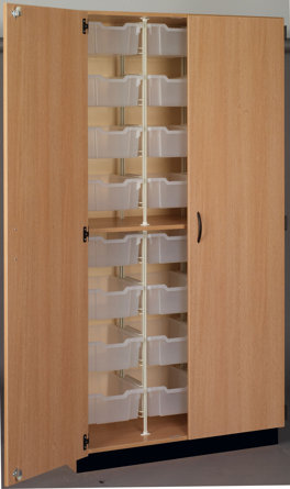 24 Compartment Manufactured Wood Classroom Cabinet