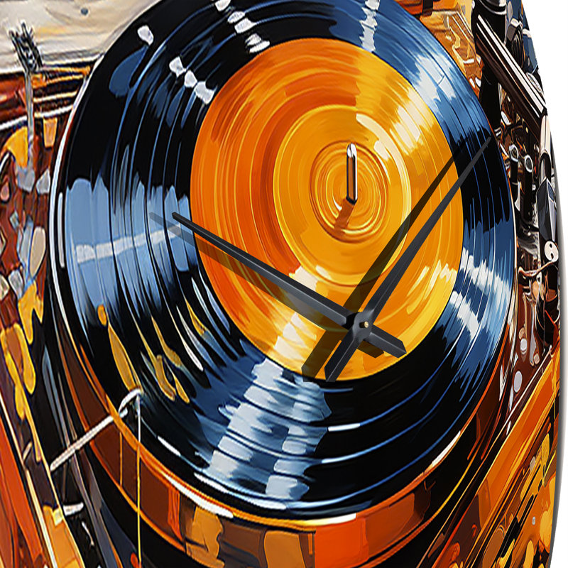 Horloge murale en vinyle, Grand