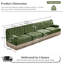 Canapé modulaire de style Chesterfield avec capitonnage à boutons et jupe à pampilles-1359879414