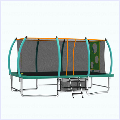 Longue trampoline rectangulaire extérieure pour adultes 8X14FT