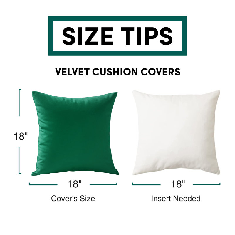 Eva-Sophia Square Cushion, Green Emerald