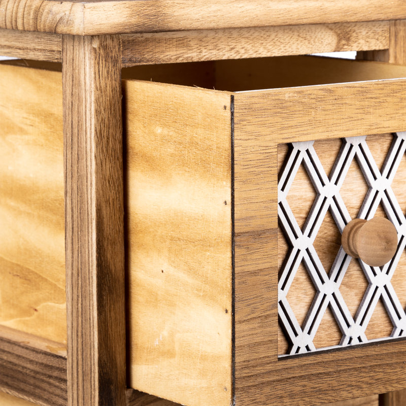Sperazza 22cm W Solid Wood Bedside Table