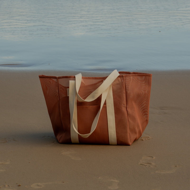 Sac de plage en filet: argile Tierra, Terre cuite