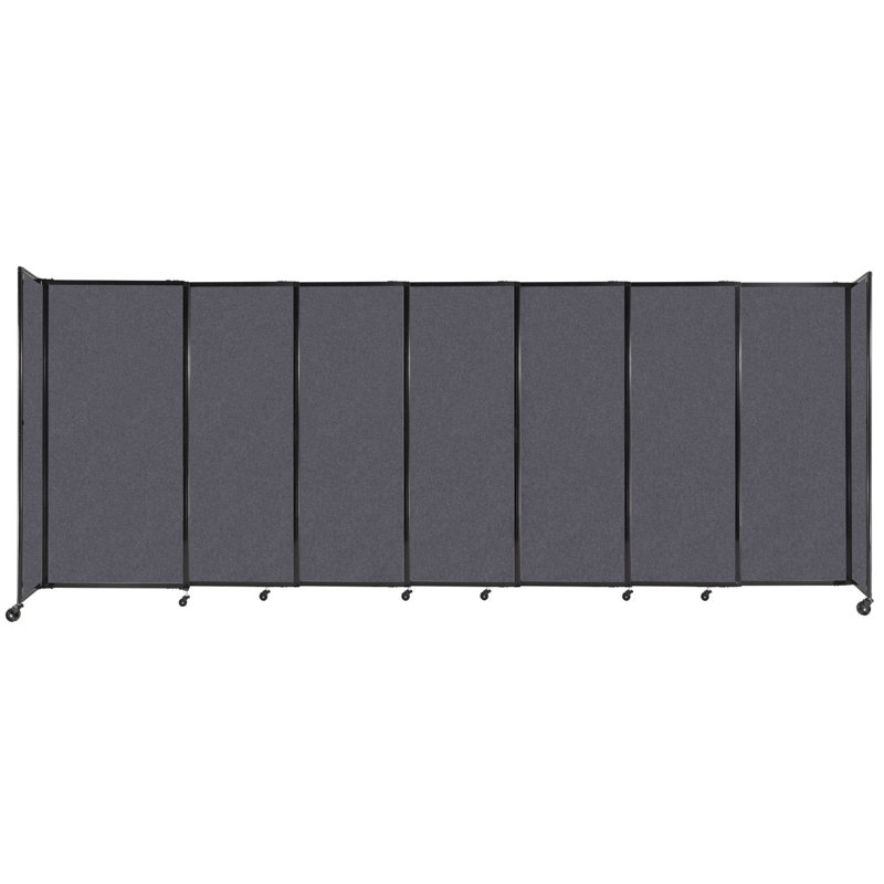 Cloison portative Soundsorb, H 72 po x l 186 po, Gris foncé