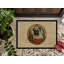 Paillasson Pug Christmas Flowers_2414-934578075