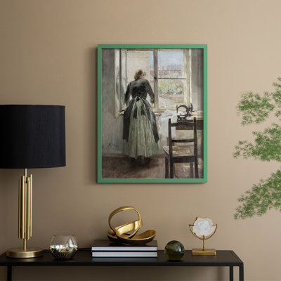 «Vintage Portrait Print XXII», reproduction encadrée - bois massif