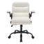 2 pièces chaise de bureau rembourrée en polyuréthane, chaise ergonomique pour ordinateur, chaise de bureau pivotante-403076013