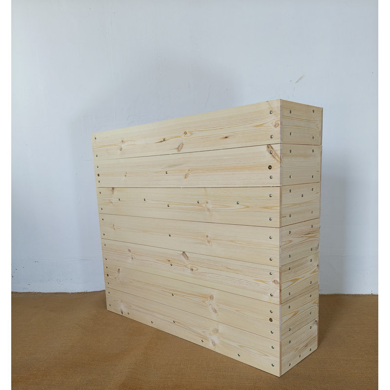 32" H x 28" W x 8" D Premium Indoor/Outdoor Café Planter Barrier – Commercial-Duty Wooden Planter Box