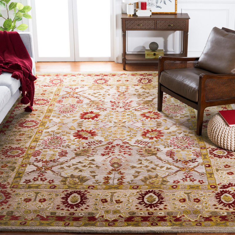 Tingley Hand Tufted Wool Pile Oriental Rug, Rectangle 8' x 10'