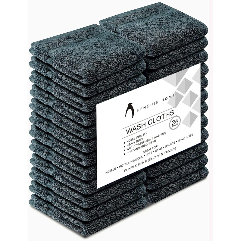 Bleeker Midweight Washcloth, Grey