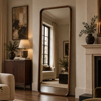 Solid Wood Rectangle Mirror