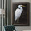 White Heron Portrait I, toile encadrée de qualité supérieure - prête à être accrochée-461524747
