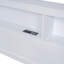 Lit de jour en bois double avec 2 tiroirs, lit de jour avec tablette de rangement et ports de chargement USB, blanc