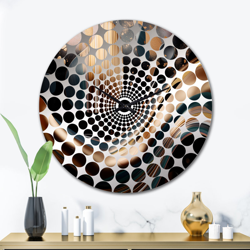 Willeen - Horloge murale abstraite en marbre, Grand