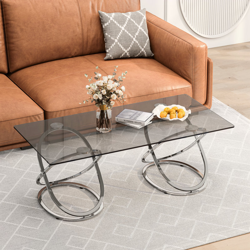 Table basse 31,50 po, Argent, Argent