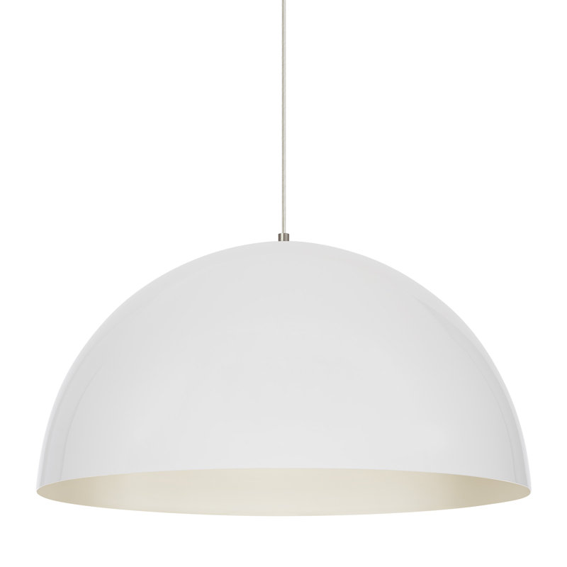 Powell Street 1 - Light Pendant, White, Gloss White/White, No